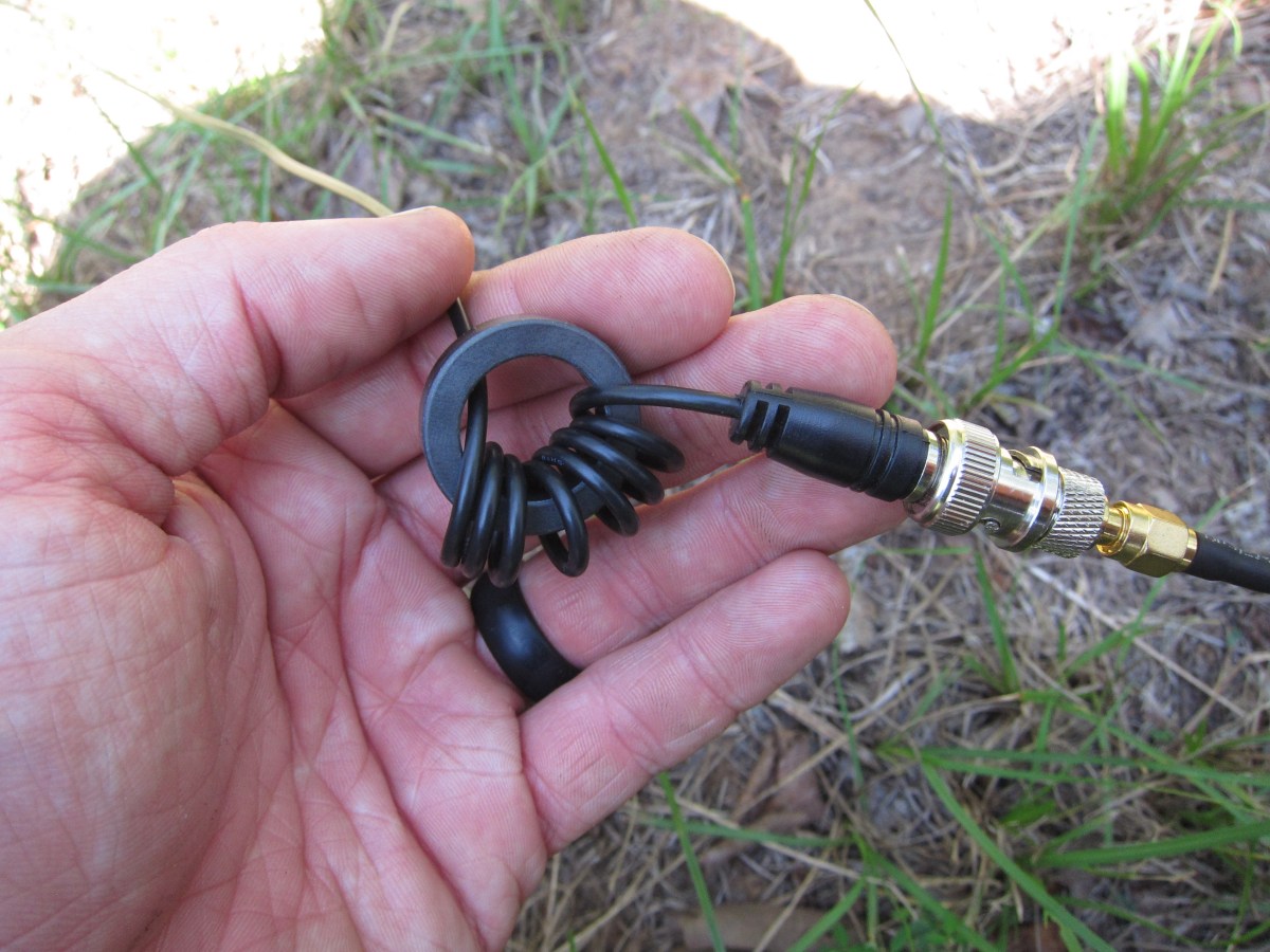 9:1 Random Wire Antenna and L-Match Tuner: Current&nbsp;Chokes